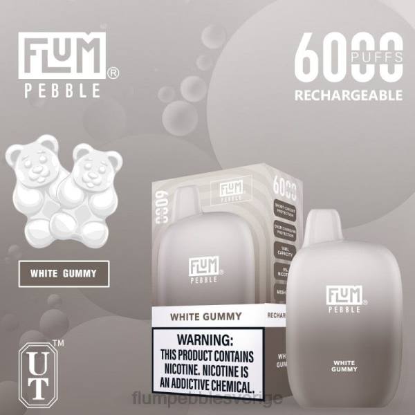 FLUM PEBBLES Bulk - FLUM PEBBLES 6000 bloss J8HB87 vit gummiaktig