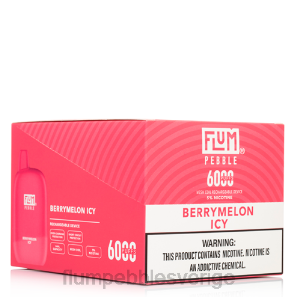 FLUM PEBBLES Flavors List - FLUM PEBBLES 6000 puffar 10 förpackningar J8HB8 bärmelon isig