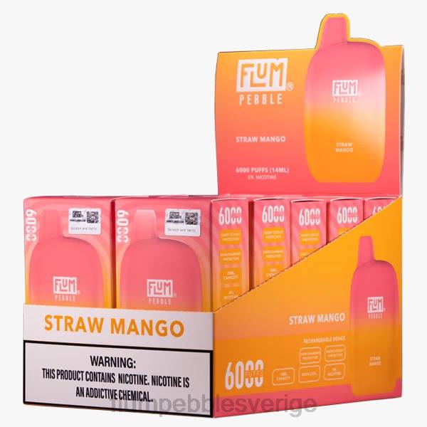FLUM PEBBLES Wholesale - FLUM PEBBLES 6000 puffar 10 förpackningar J8HB69 halm mango