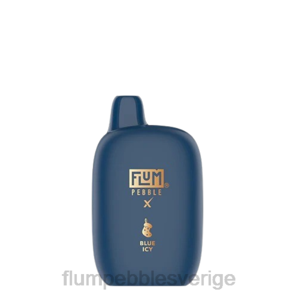 FLUM PEBBLE Sverige - FLUM PEBBLES 6000 puffar (julupplagan) J8HB31 blå isig