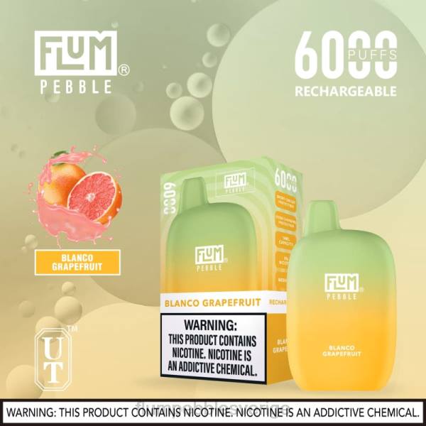 FLUM PEBBLE Vape Website - FLUM PEBBLES 6000 bloss J8HB10 blanco grapefrukt