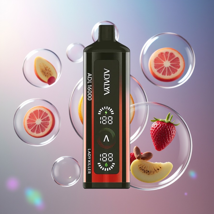 Adalya ADL 16000 PRO Puffs Engångs Vape Lady Killer – Svensk Grossist med Smart Mesh Coil & USB-C