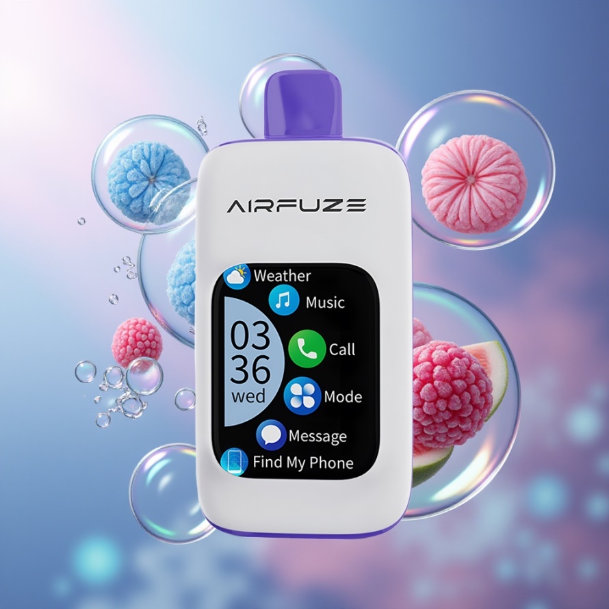 AirFuze Smart 30000 Puffs Engångsvape Blå Hallon Is med 5% Nikotin & 900mAh Batteri – Svensk Grossist