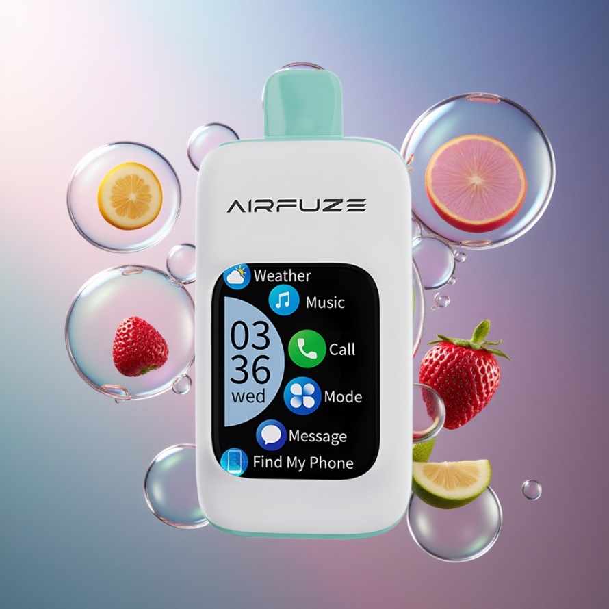 AirFuze Smart 30000 Puffs Engångsvape Regnbågens Frukt Explosion med 2.01 tums TFT-pekskärm & 900mAh svensk grossist