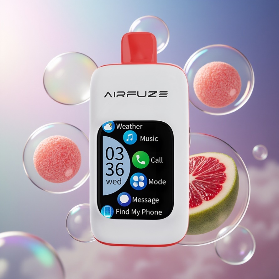 AirFuze Smart 30000 Puffs Engångsvape Sur Gummibjörn Svensk Grossist 900mAh Type-C TFT