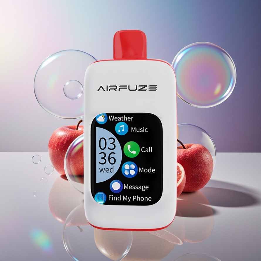 AirFuze Smart 30000 Puffs Engångsvape Triple Apple (Tredubbel Äpple) med 5% nikotin, 900mAh batteri & Type-C – svensk grossist