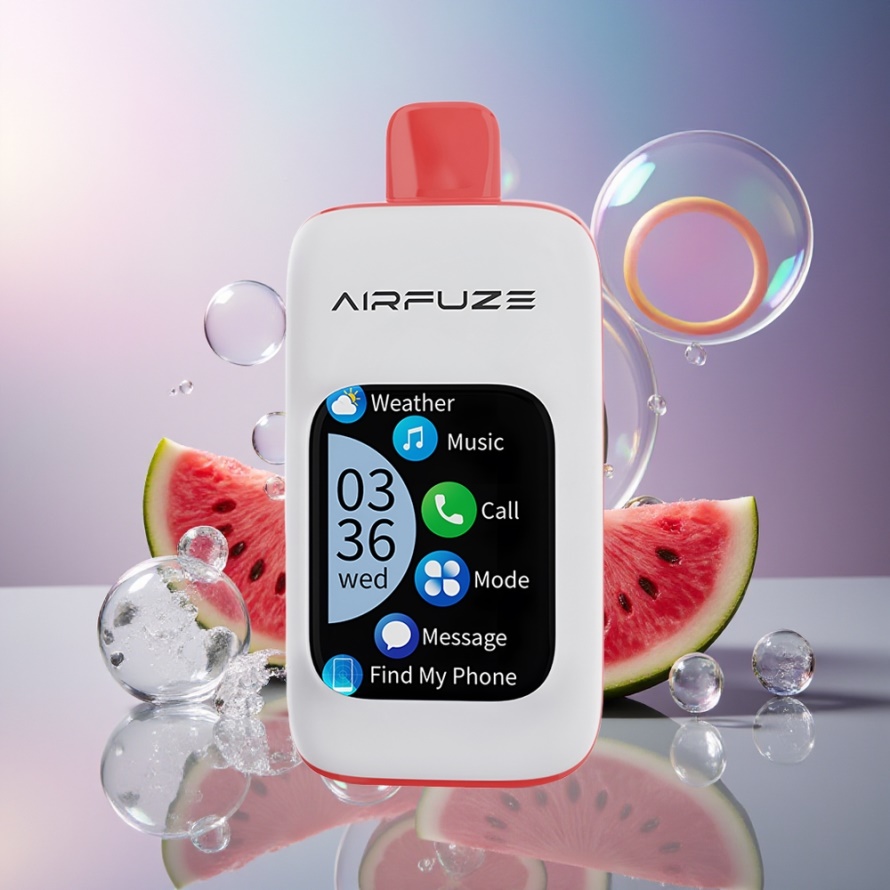 AirFuze Smart 30000 Puffs Engångsvape Vattenmelon Is 5% Nikotin 900mAh Type-C Svensk Grossist
