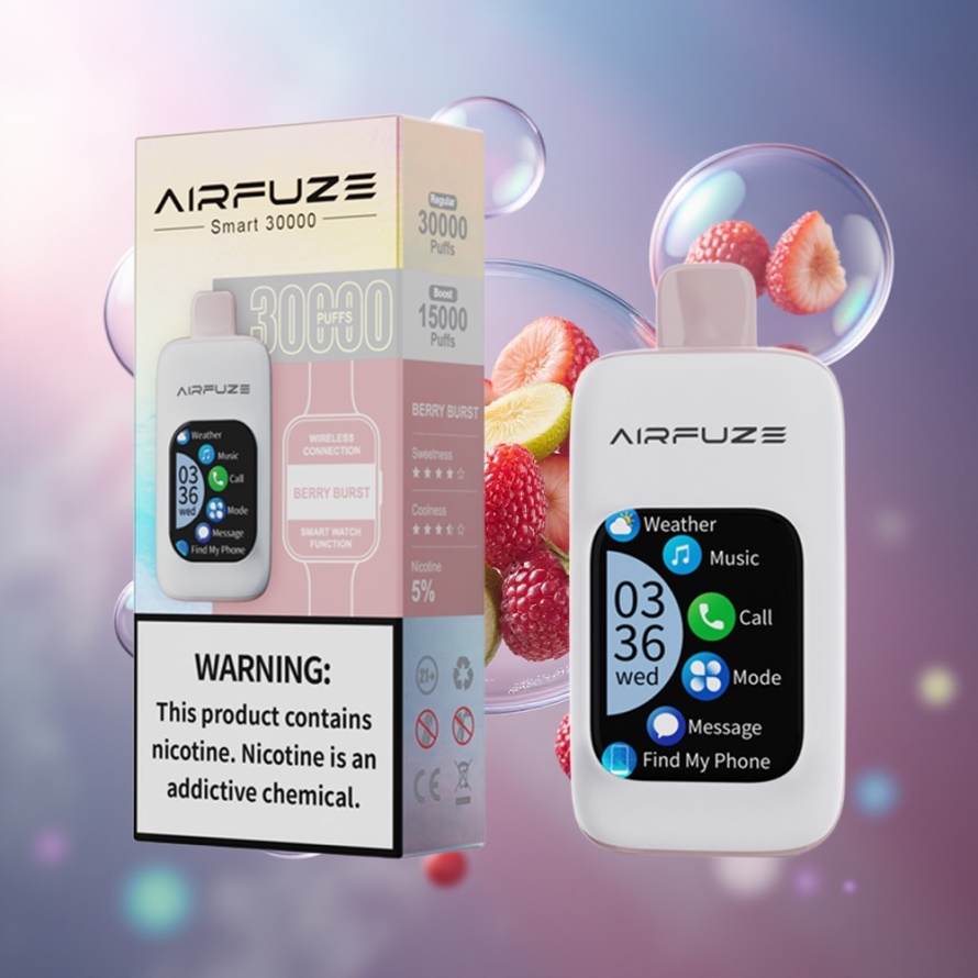 AirFuze Smart 30000 Puffs Svensk Grossist Engångsvape Bär Explosion med 5% Nikotin & 900mAh