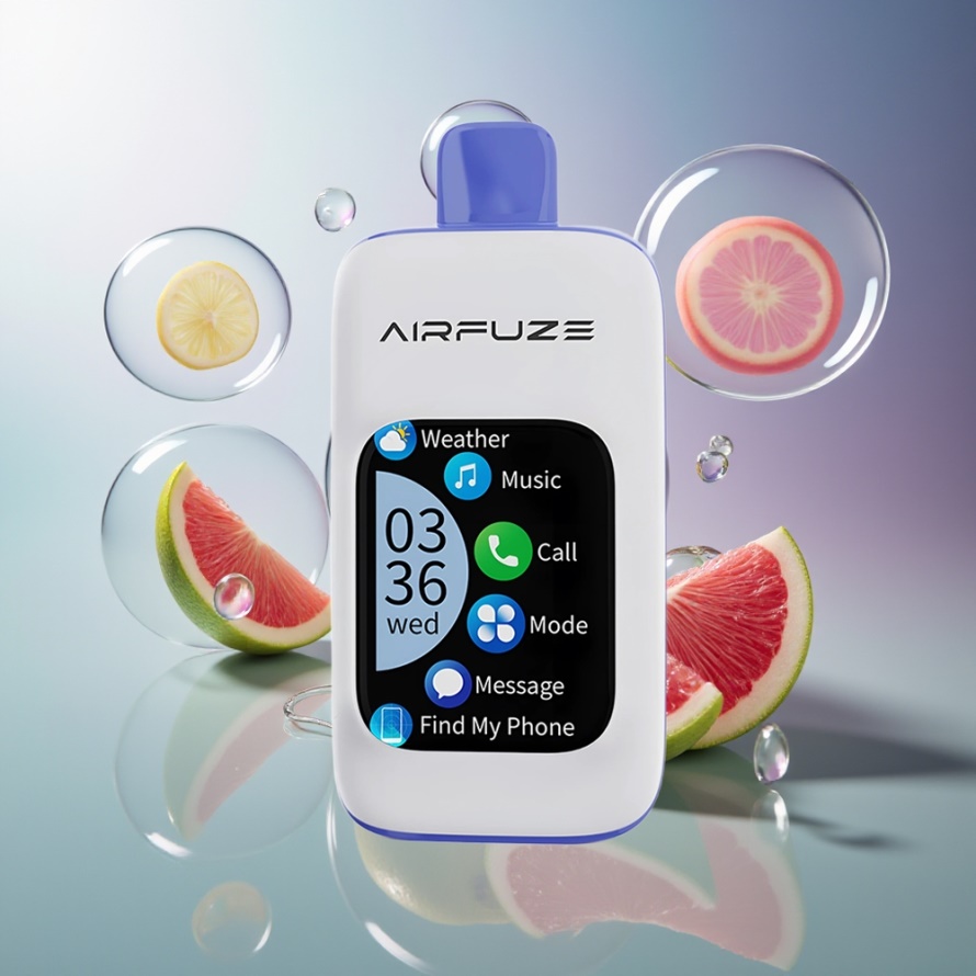 AirFuze Smart Pro 40000 Puffs Svensk Grossist Engångs Vape Miami Mynta Laddningsbar 900mAh Smart Touch Skärm