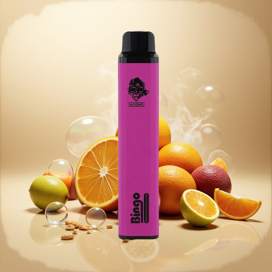 Aivono Aim Bingo 4000 Puffs Svensk Grossist Engångs Vape Apelsin Passionsfrukt Guava 10mL 1000mAh