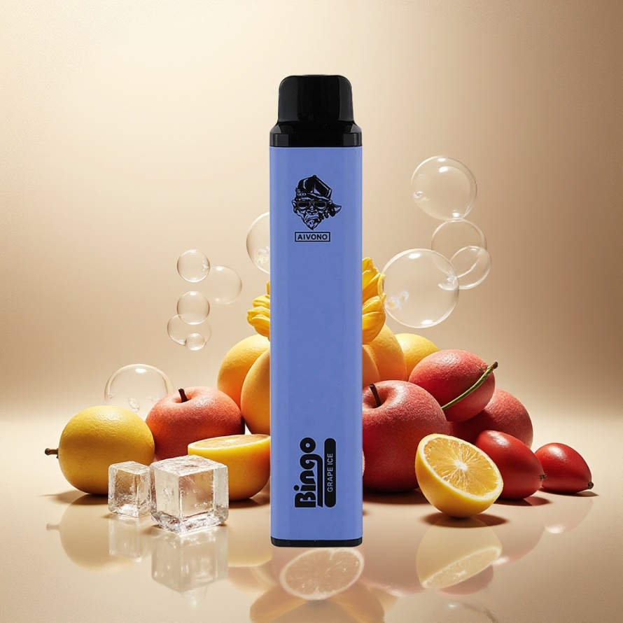 Aivono Aim Bingo 4000 Puffs Svensk Grossist Engångs Vape Druvis Is 1000mAh 10mL