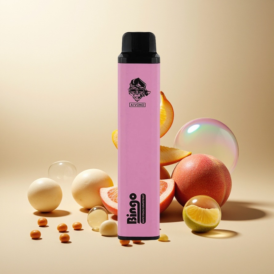 Aivono Aim Bingo 4000 Puffs Svensk Grossist Vit Persika Grapefrukt 10mL 1000mAh 5% Nikotin