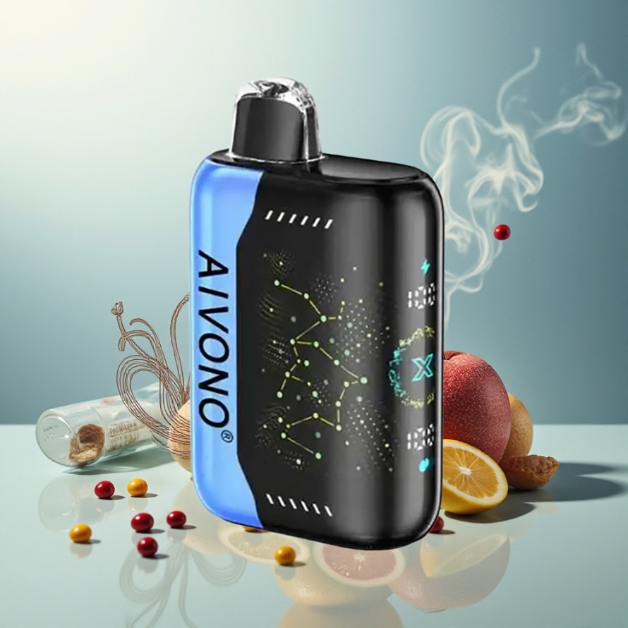 Aivono Aim Boom 25000 Puffs Engångs Vape Blå Rancher 28ml 650mAh Type-C svensk grossist