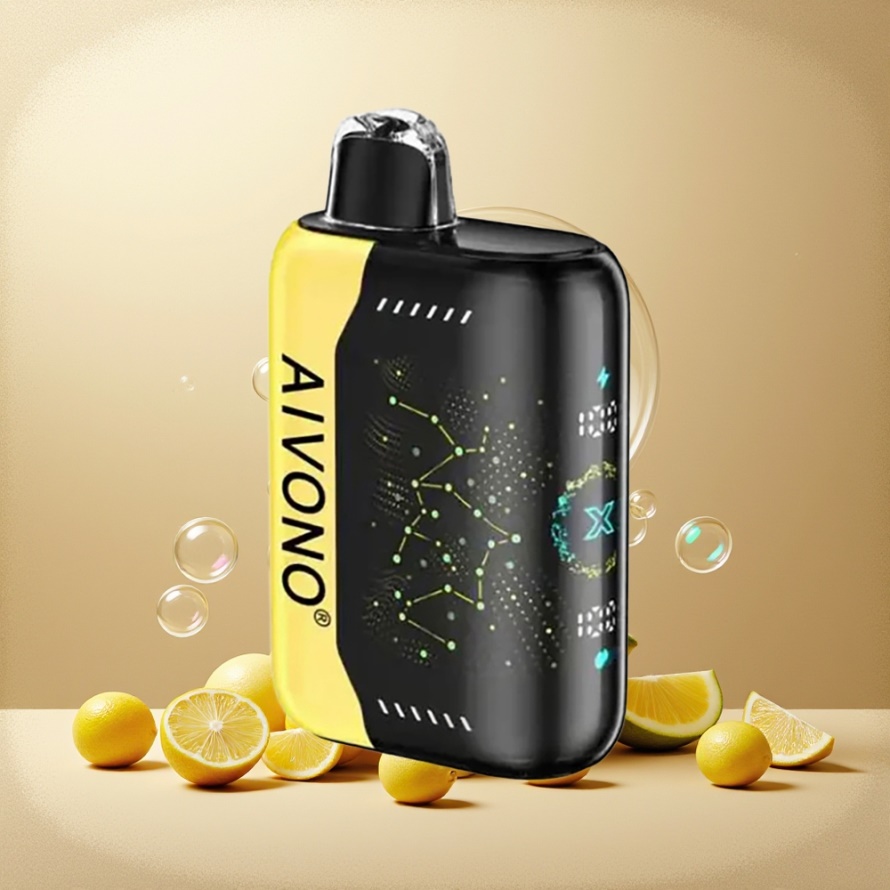 Aivono Aim Boom 25000 Puffs Svensk Grossist Engångs Vape Melon Citron 28ml 650mAh