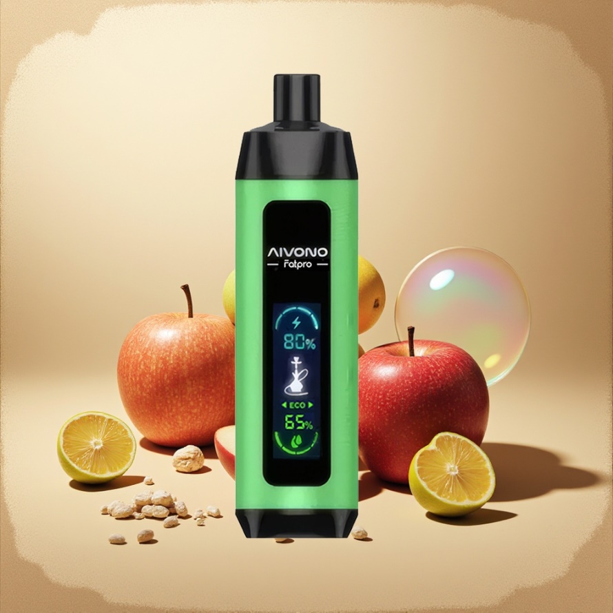Aivono Aim Fatpro 22000 Puffs Engångs Vape Två Äpple 28ml 5% Nikotin svensk grossist