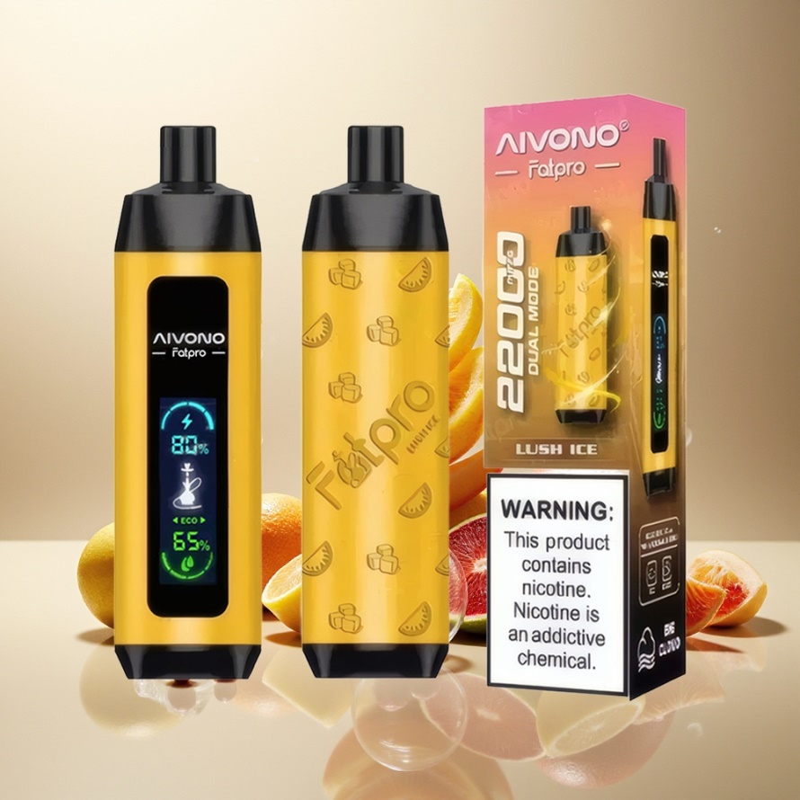 Aivono Aim Fatpro 22000 Puffs Svensk Grossist Engångs Vape Lush Is (0% Nikotin, 28ml, 600mAh, 0.6 ohm)