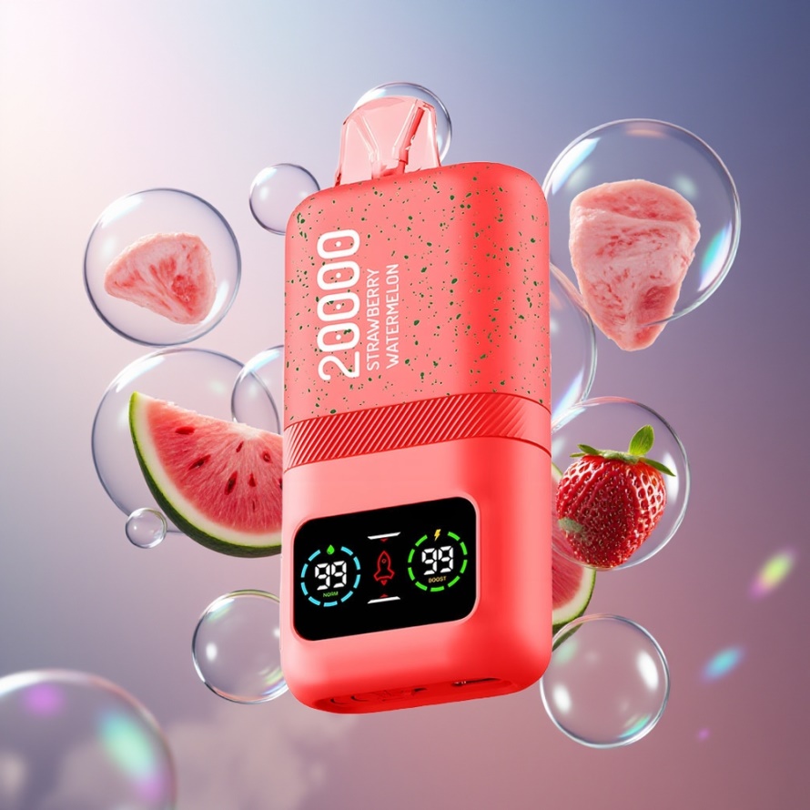 Aivono Aim Magic 20000 Puffs Engångs Vape Jordgubb vattenmelon Svensk Grossist Dual Mesh LCD Typ-C