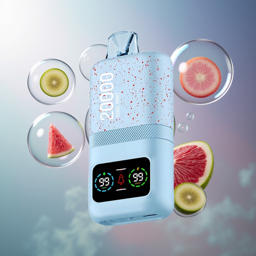 Aivono Aim Magic 20000 Puffs Engångs Vape Kylmynta svensk grossist Dual Mesh LCD Typc-C