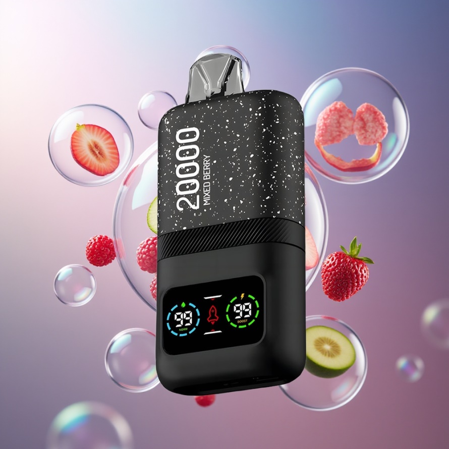 Aivono Aim Magic 20000 Puffs Svensk Grossist Engångs Vape Blandade Bär 26ml Dual Mesh LCD Typ-C Laddbar