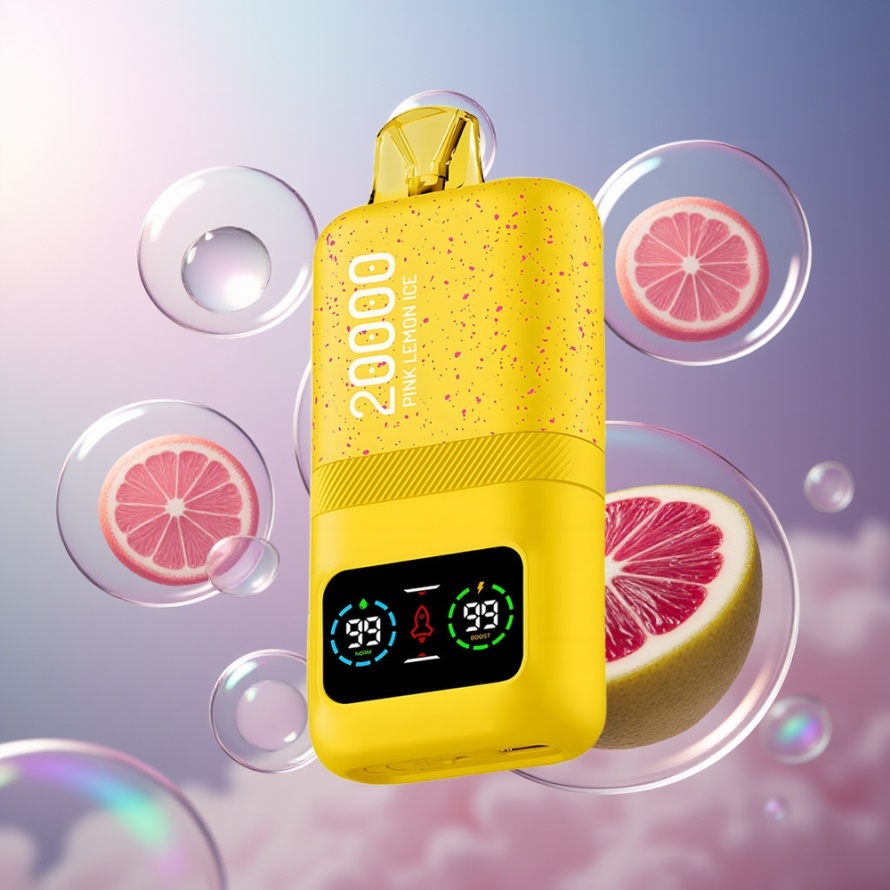 Aivono Aim Magic 20000 Puffs Svensk Grossist Engångs Vape Rosa Citron Is 26ml Dual Mesh LCD Typ-C 600mAh