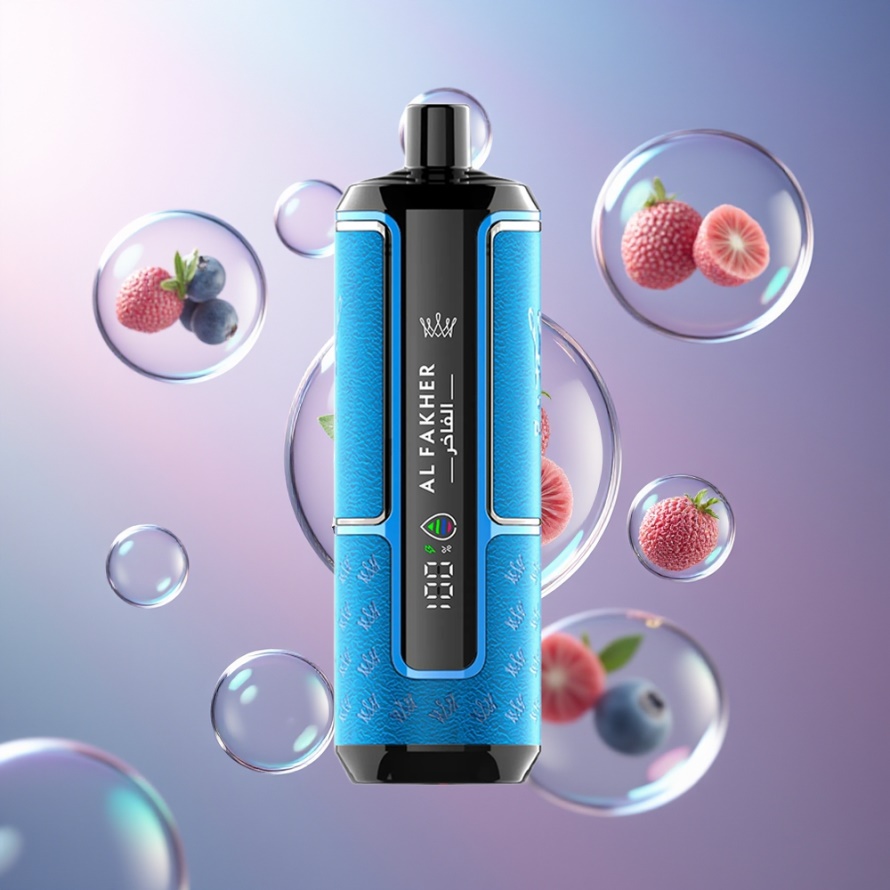 Al Fakher Crown Bar 15K Hypermax Engångs Vape Kit Blåbärs Tuggummi för svensk grossist