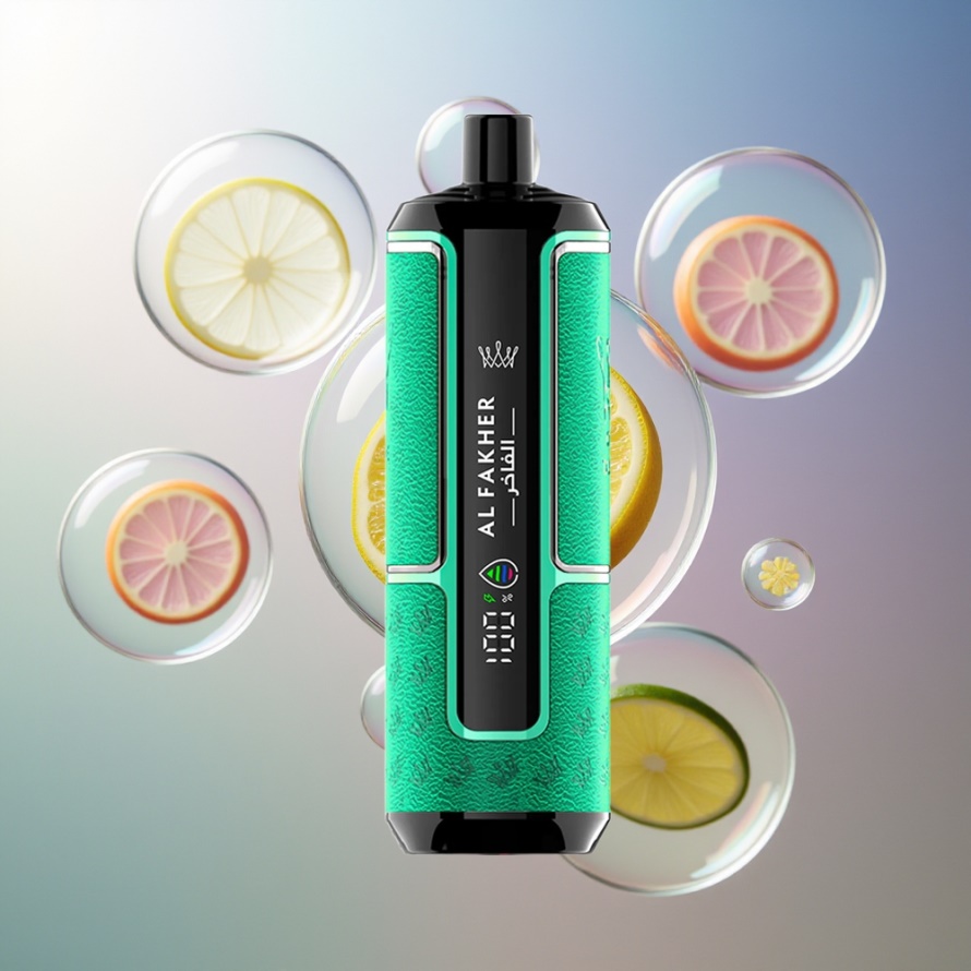 Al Fakher Crown Bar 15K Hypermax Engångs Vape Kit Citron Lime för svensk grossist
