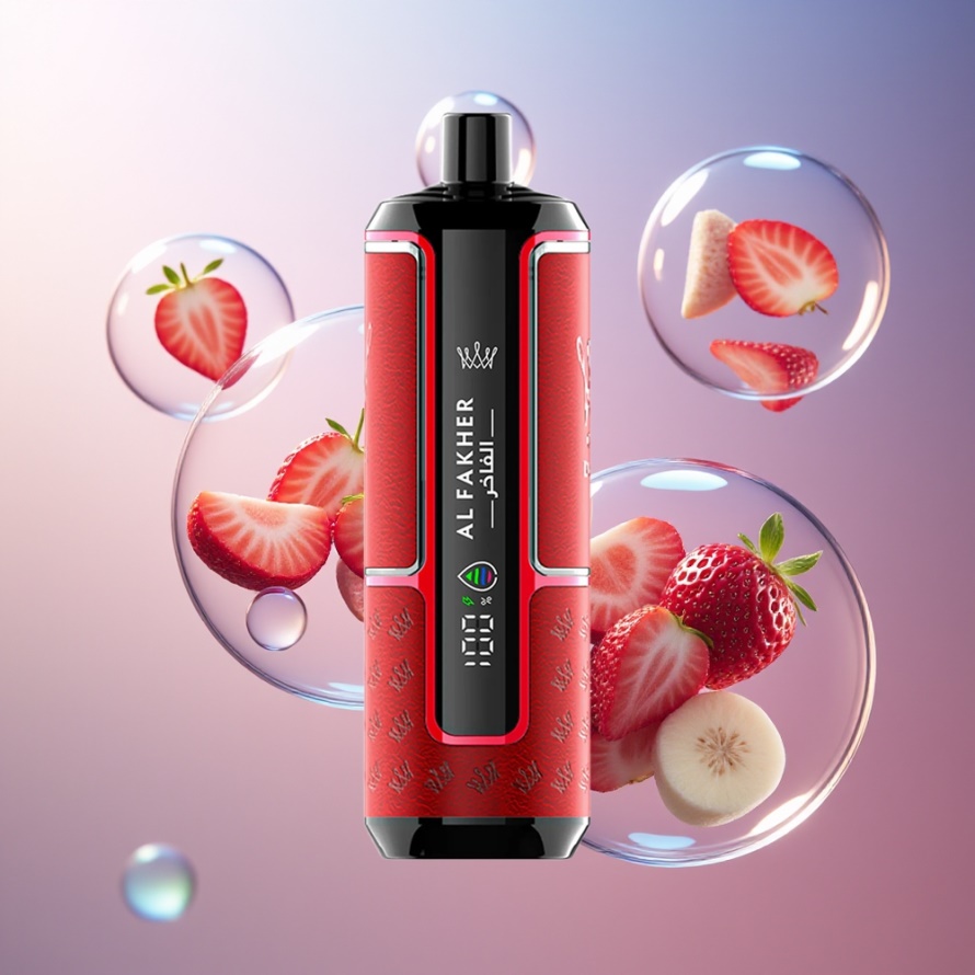 Al Fakher Crown Bar 15K Hypermax Engångs Vape Kit Jordgubbspunch – Svensk Grossist