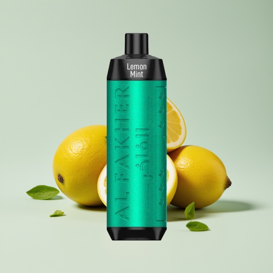 Al Fakher Crown Bar 8000 Crystal Engångsvape Citron Mynta – Svensk Grossist – 600mAh, USB-C, 18ml, 5mg Nikotin
