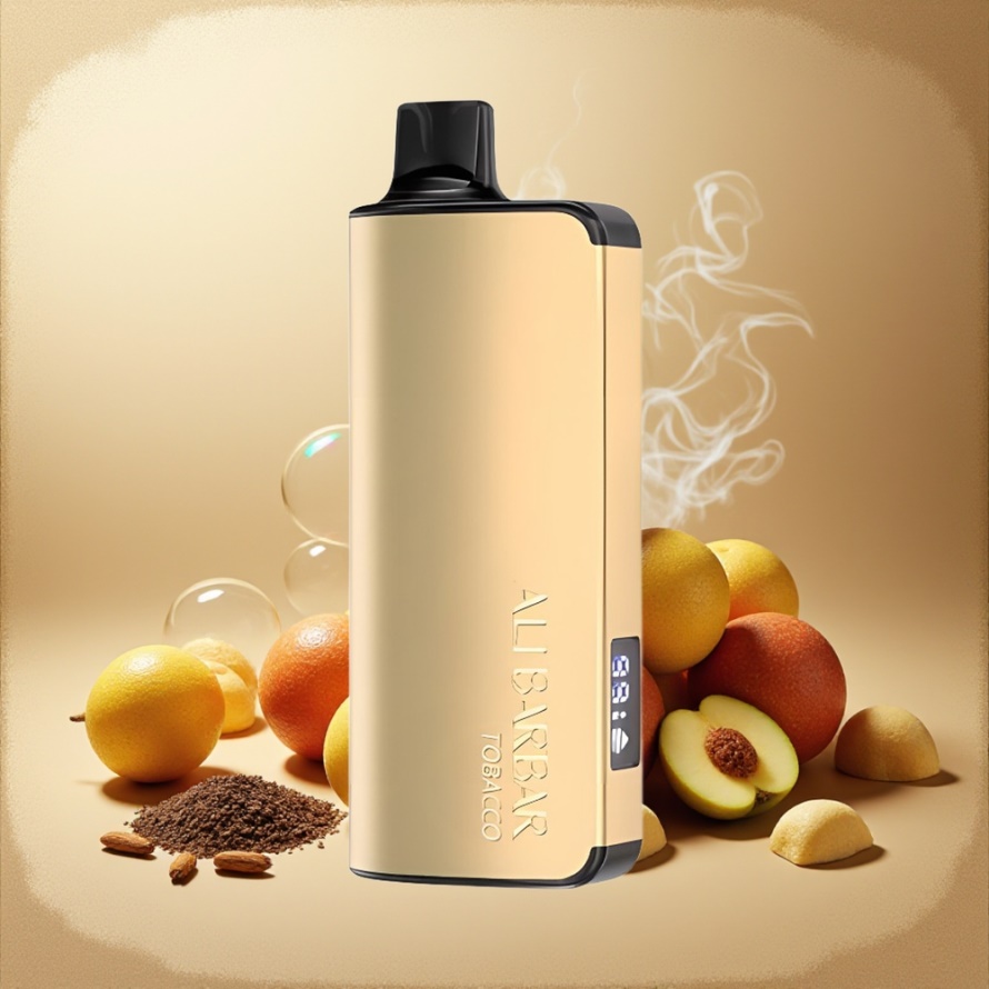 Alibarbar Ingot 9000 Puffs Engångs Vape Tobak med 2350mAh Batteri & LED Display – Svensk Grossist