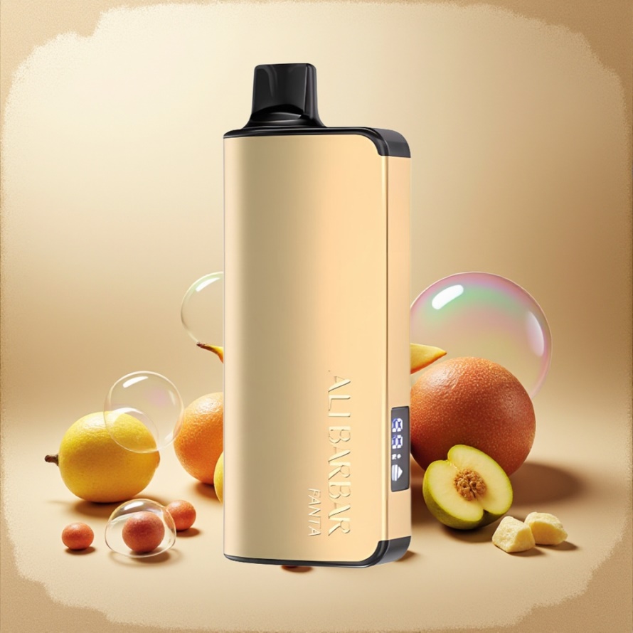 Alibarbar Ingot 9000 Puffs Engångsvape Fanta med 22ml E-vätska & LED-display – svensk grossist
