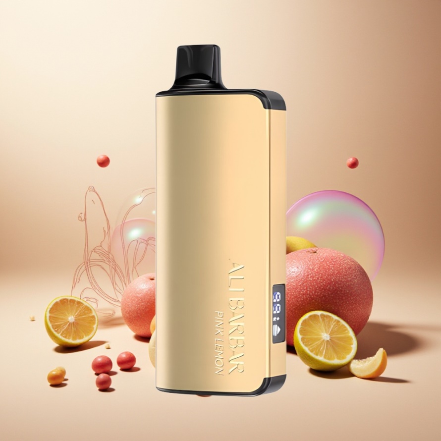 Alibarbar Ingot 9000 Puffs Engångsvape Rosa Citron 22ml 2350mAh Svensk Grossist