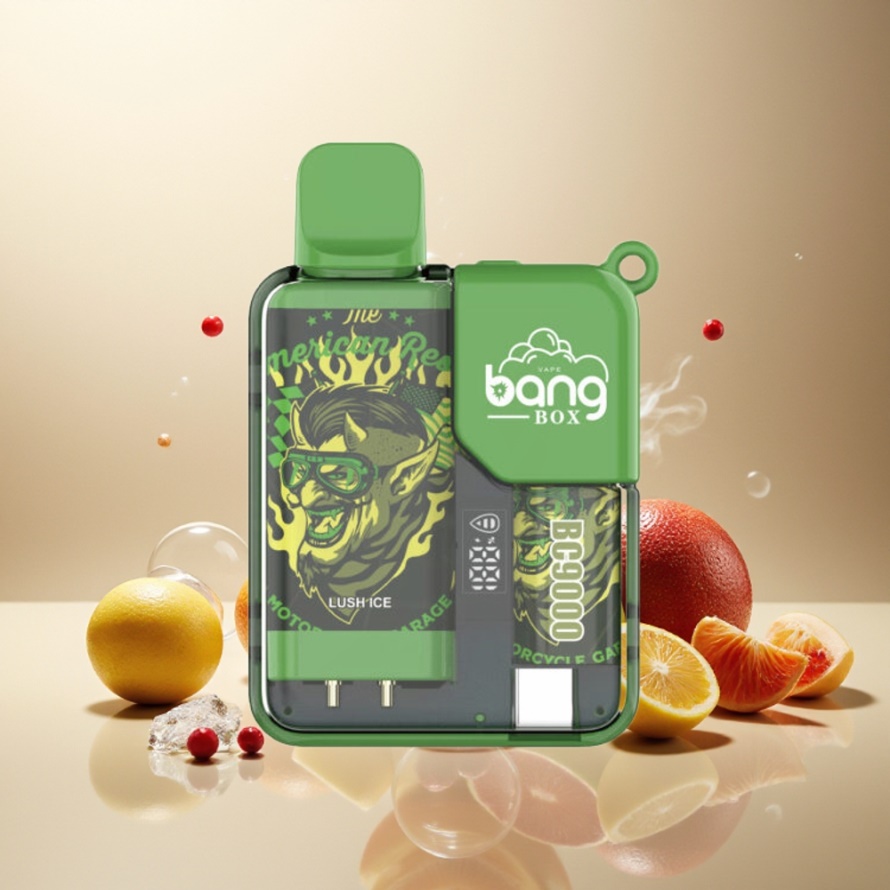 Bang Box 9000 Puffs Svensk Grossist Engångs Vape Lush Is (14ml, 650 mAh, Typ-C Laddning)