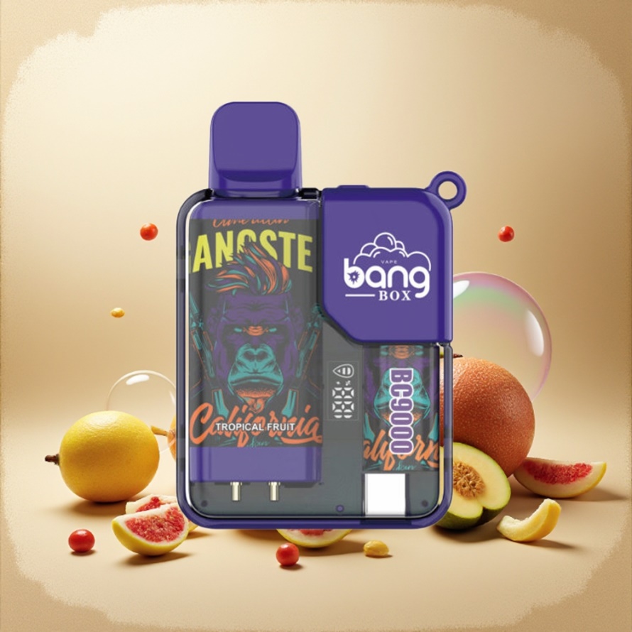Bang Box 9000 Puffs Svensk Grossist Engångs Vape Tropisk Frukt 14ml 650mAh Type-C