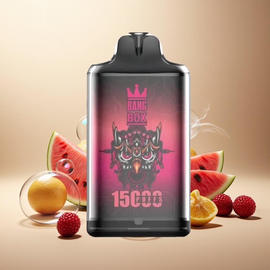 Bang Box King 15000 Puffs Svensk Grossist Engångs Vape Hallon Vattenmelon 23ml 5% Nikotin TYPE-C