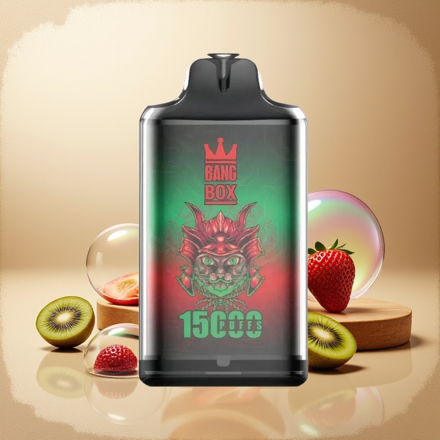 Bang Box King 15000 Puffs Svensk Grossist Engångs Vape Jordgubb Kiwi 23ml 650mAh