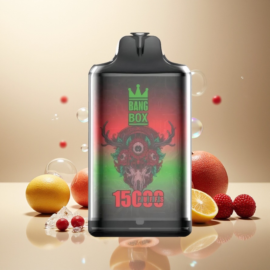 Bang Box King 15000 Puffs Svensk Grossist Engångs Vape Trebär Is 23ml 650mAh TYPE-C
