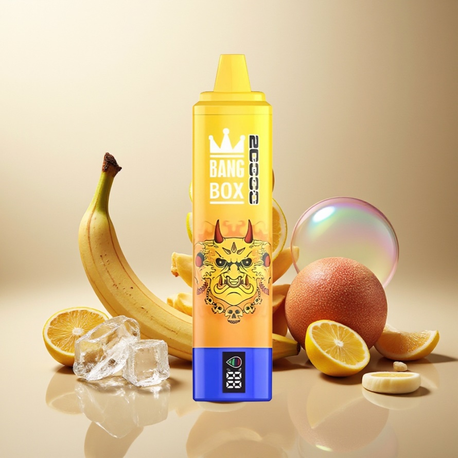 Bang Box King 20000 Puffs Engångs Vape Bananis (35ml, 850mAh, Mesh Coil) svensk grossist