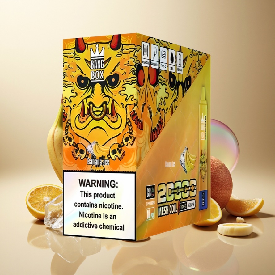 Bang Box King 20000 Puffs Engångs Vape Bananis (35ml, 850mAh, Mesh Coil) svensk grossist
