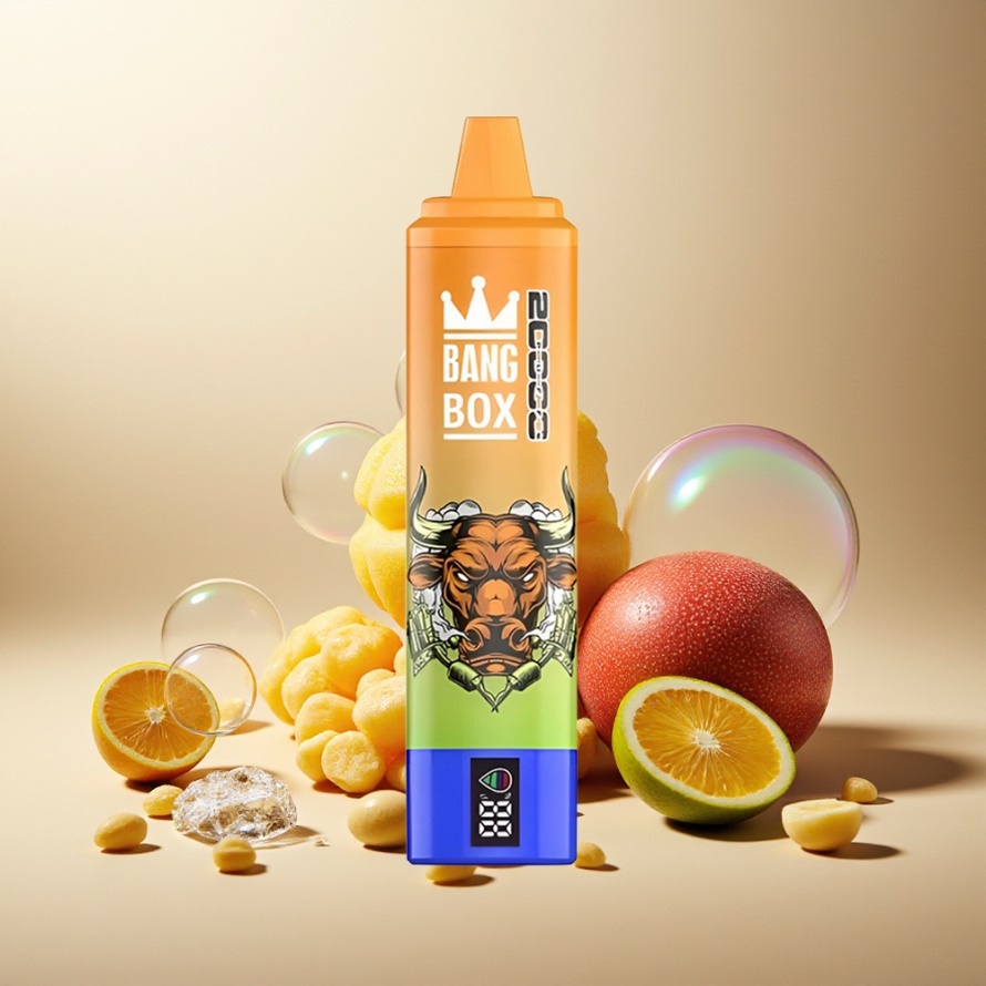 Bang Box King 20000 Puffs Engångs Vape Mango På Is - Svensk Grossist - 35ml, 850mAh, Mesh Coil
