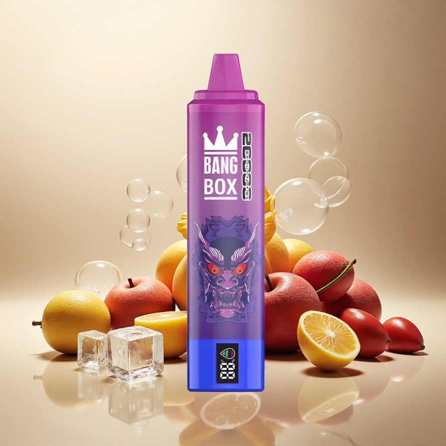 Bang Box King 20000 Puffs Engångs Vape Vindruvis Is 35ml svensk grossist Mesh Coil 850mAh