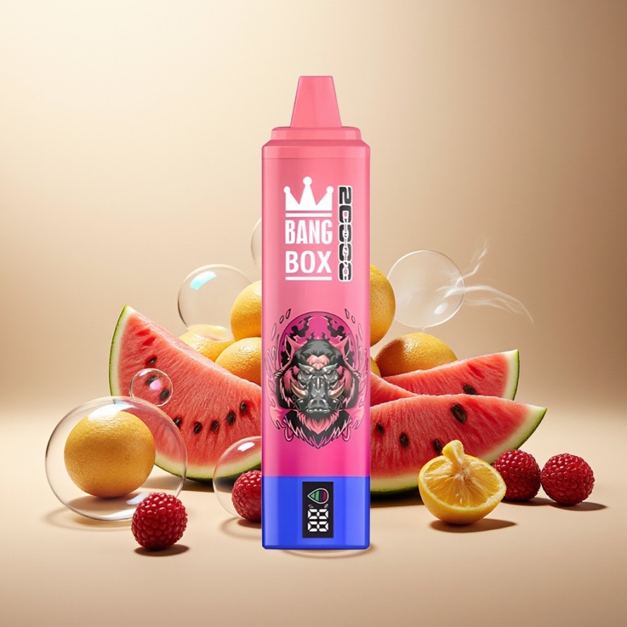 Bang Box King 20000 Puffs Svensk Grossist Engångs Vape Hallon Vattenmelon 35ml 850mAh Mesh Coil