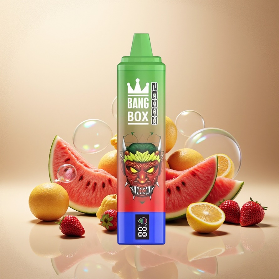 Bang Box King 20000 Puffs Svensk Grossist Engångs Vape Jordgubb Vattenmelon 35ml 850mAh Mesh Coil