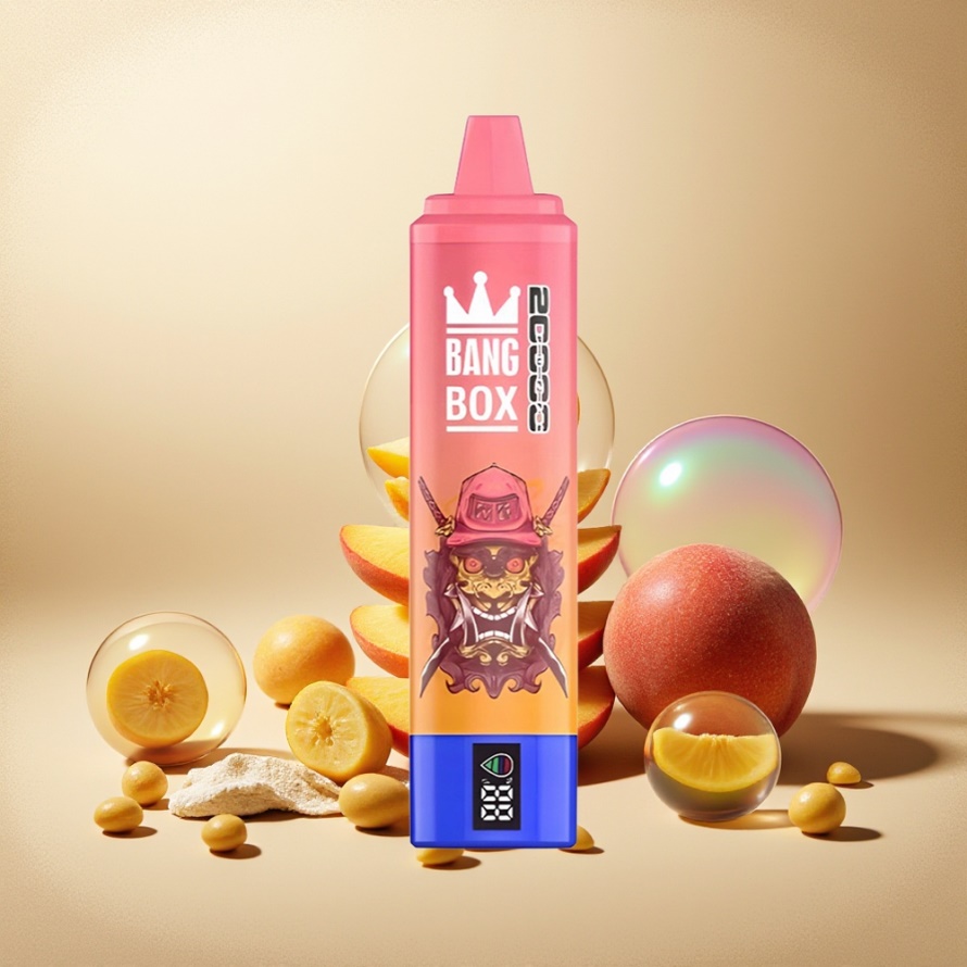 Bang Box King 20000 Puffs Svensk Grossist Engångs Vape Mango Peach (35ml, 850mAh, Mesh Coil)
