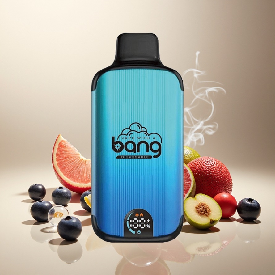 Bang 20000 Puffs Engångs Vape Blåbär Is med 13400 Battery & Smart Screen - svensk grossist