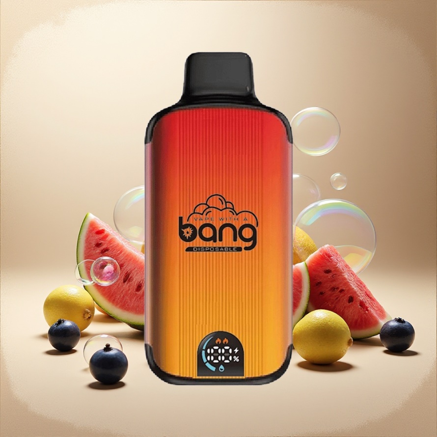 Bang 20000 Puffs Engångs Vape Blåbär Vattenmelon med 13400 Battery & Smart Screen – svensk grossist