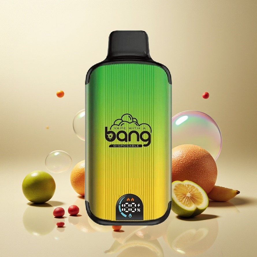 Bang 20000 Puffs Engångs Vape Mynta Svensk Grossist – 13400 Battery, Dual Mesh, Smart Screen, Type-C