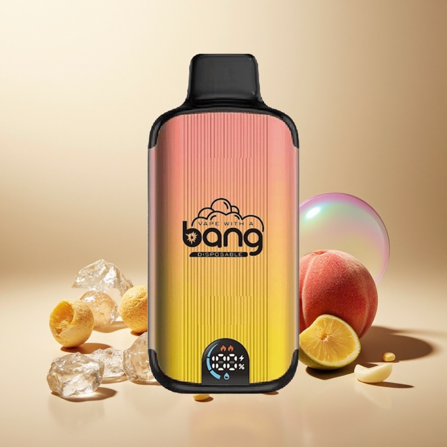 Bang 20000 Puffs Engångs Vape Persika Is (13400 Battery) - Svensk Grossist