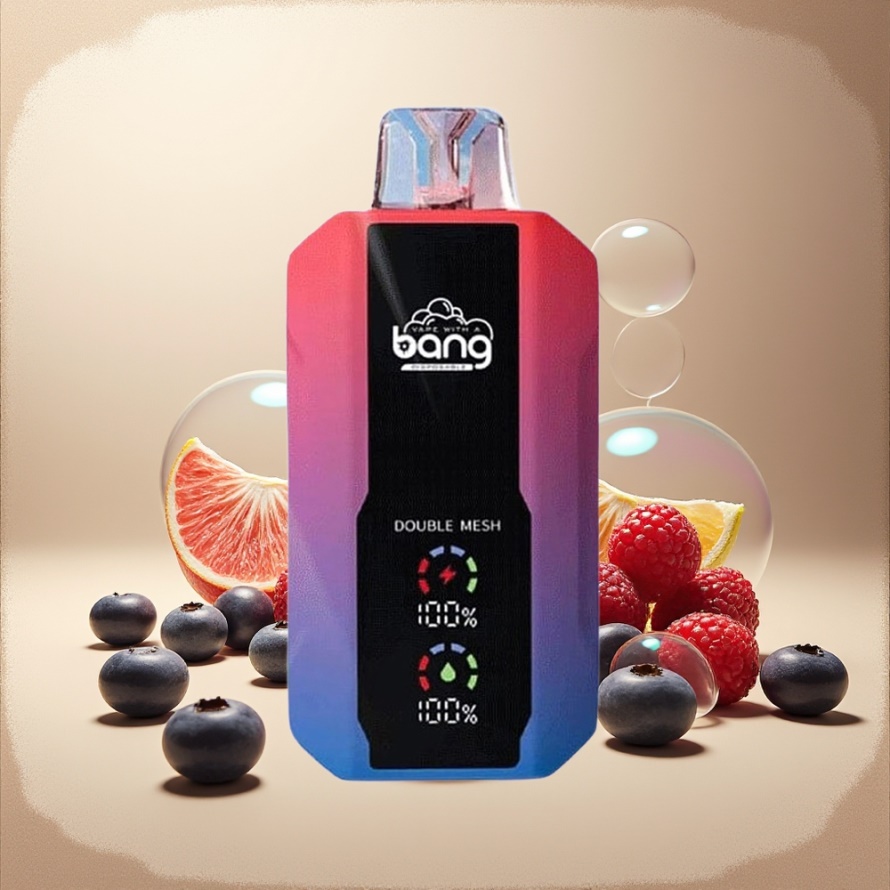 Bang 25000 Puffs Engångs Vape Blåbär Hallon svensk grossist 650mAh Type-C 30ml