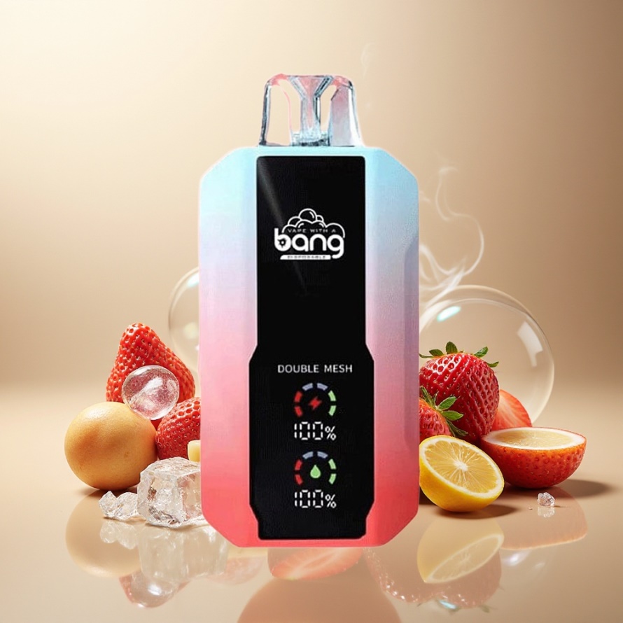 Bang 25000 Puffs Engångs Vape Jordgubb Is svensk grossist 650mAh 30ml Type-C