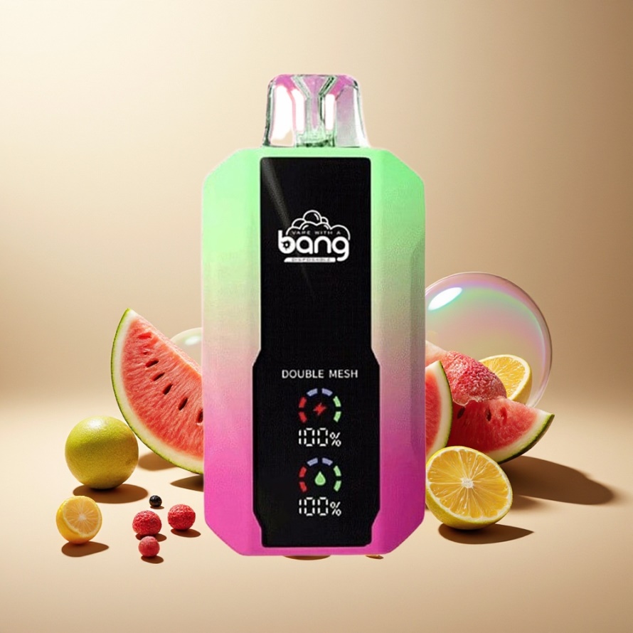 Bang 25000 Puffs Engångs Vape Vattenmelon Tuggummi 650mAh Type-C Svensk Grossist